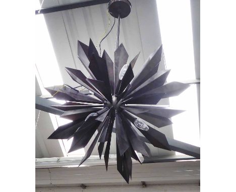 REMAINS LIGHTING CALIFORNIA SUNBURST 27 CHANDELIER BY TONY DUQUETTE, 100cm approx drop.