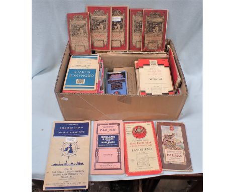 A COLLECTION OF VINTAGE ORDNANCE SURVEY MAPS and other maps