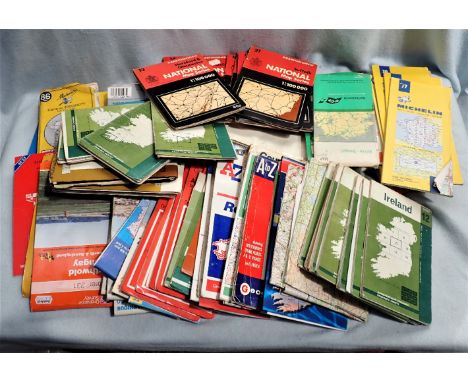 A COLLECTION OF ORDNANCE SURVEY MAPS and some road maps (a lot)