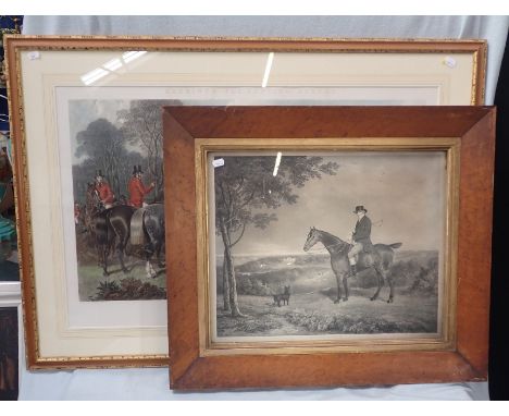 AFTER J.P. HERRING SR. 'THE MEET' from Herring's fox-hunting series, engr. J Harris, and a 19th century lithograph of a Squir