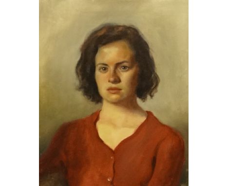 Unsigned, oil on canvas, Portrait of a Lady, unframed.
