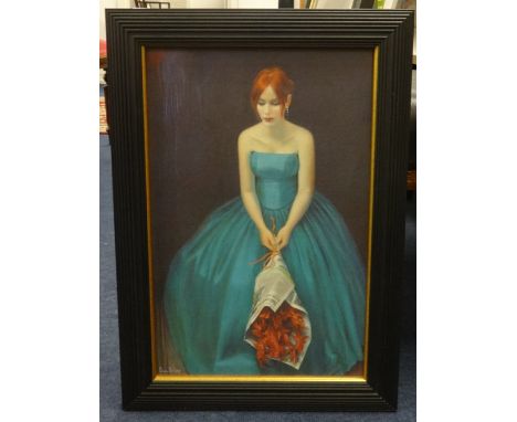 Piran Bishop, a proof print on canvas portrait.