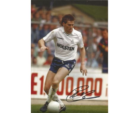 Chris Waddle Signed Tottenham Hotspur 8x12 Photo.  Good Condition. All autographed items are genuine hand signed and come wit