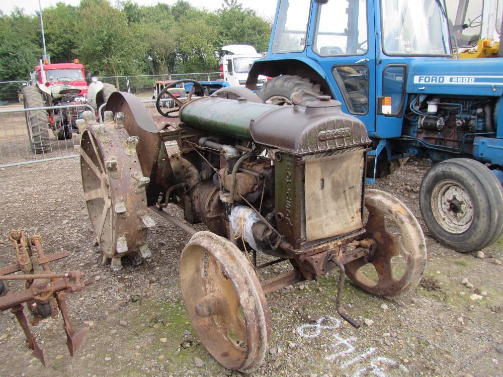 1945 FORDSON Standard N petrol/paraffin TRACTOR Fitted with spade lug ...