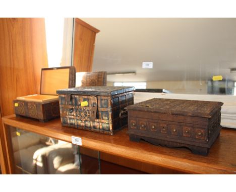 Three trinket boxes 
