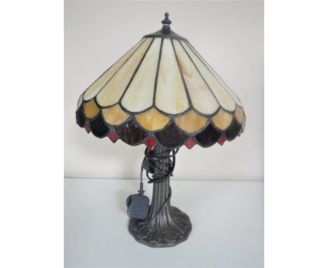 A Tiffany style table lamp with shade 