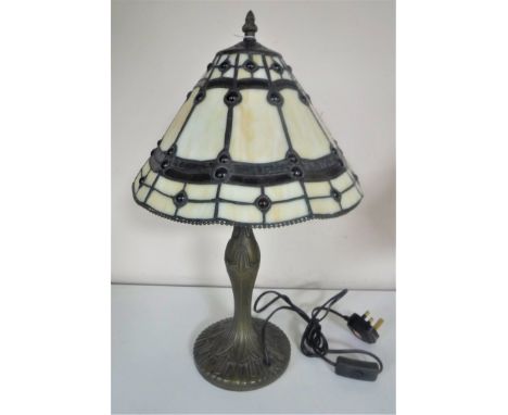 A Tiffany style table lamp with shade 