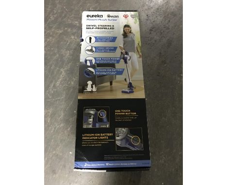 A boxed Eureka Sharp light weight cordless vacuum cleaner