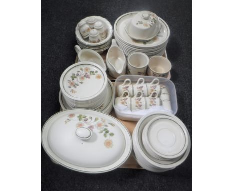 An extensive Autumn Leaves pattern English pottery tea and dinner service 