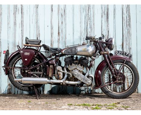 The 1936 Olympia Motor Cycle Show Model1936  Brough Superior  982cc SS80Registration no. DJO 575Frame no. M81701Engine no. BS