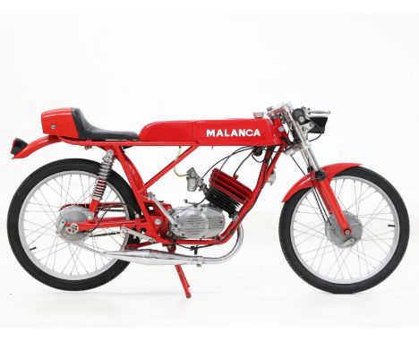 1972 Malanca 50cc Testa RossaRegistration no. FHH 993KFrame no. 4MS 6532Engine no. unable to locateMario Malanca began by man