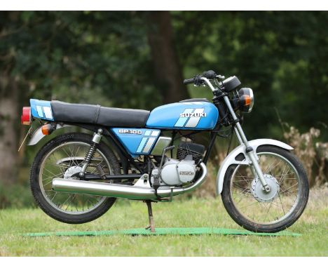 1985 Suzuki GP100Registration no. C667 KUJFrame no. NE12A-196733 (see text)Engine no. E102-108796 (see text)The 1985 Suzuki G