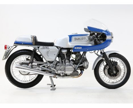 1975 Ducati 864cc 900SSRegistration no. MKX 289PFrame no. DM750SS* and 075633 (see text)Engine no. DM860.1 086155•Early and r