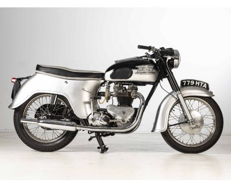 1961 Triumph 649cc ThunderbirdRegistration no. 779 HTAFrame no. D12768Engine no. 6T D12768Announced in September 1949, the 65