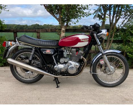 1976 Triumph  744cc Trident T160Registration no. MYH 279PFrame no. T160 KK05945Engine no. T160 KK05945Triumph/BSA examined a 