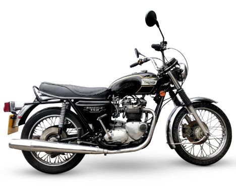 1981 Triumph 744cc Bonneville T140ERegistration no. FFB 51WFrame no. CX06461Engine no. CX06461This Triumph Bonneville T140E w