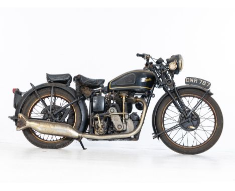 1939 Velocette 348cc KSS MkIIRegistration no. DWR 787Frame no. MS5120 (see text)Engine no. 8662By the end of the 1920s, Veloc