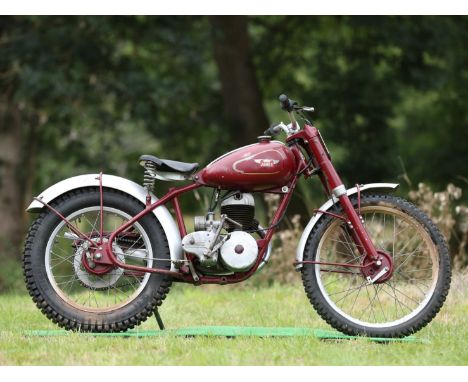 c.1953 James 200cc Commando TrialsRegistration no. not registeredFrame no. not located Engine no. 627A 87396James had begun c