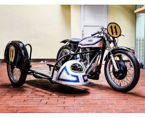 Norton  490cc OHC Racing Sidecar CombinationRegistration no. not registeredFrame no. 49390 &amp; M9197xB (see text)Engine no.