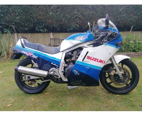 1987 Suzuki GSX-R750H 'Slabside'Registration no. E201 HCGFrame no. GR75A114530Engine no. to be advisedSuzuki rewrote the 750-