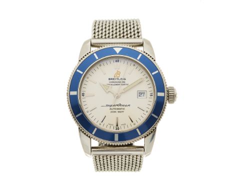 Breitling, a stainless steel Super Ocean Heritage 42 bracelet watch, reference A17321, signed automatic movement calibre B17 