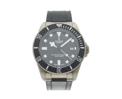 Tudor, a titanium Pelagos wrist watch, reference 25500TN, automatic movement calibre 2824, serial J645313, 42mm excluding the