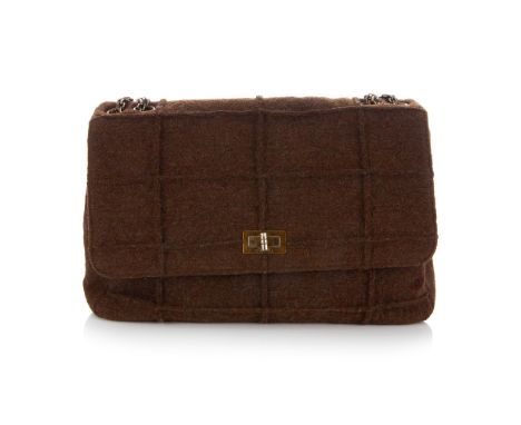 Chanel, a Chanel Identification Wool Reissue handbag, a special line made in the late 90s and early 2000s, designed with a br