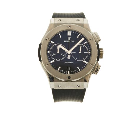 Hublot, a titanium Classic Fusion chronograph wrist watch, reference 521.NX.1170.RX, signed automatic movement, serial 108477