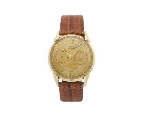 LeCoultre, a 14ct gold Futurematic wrist watch, signed bumper automatic movement calibre 497, 34mm excluding the crown, fitte