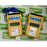 2x Status Scientific controls PGD 2 Portable gas detectors in rubber case