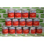 15x tins of AkzoNobel International Super Gloss HS high gloss paint - Whale Grey 201 - 750ml