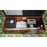 Vernon Morris 202D stand pipe field mounting rate totaliser unit with wooden case