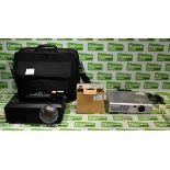 2x Projectors - Optoma & Panasonic with spare lamp - see description for details