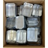 60x British Army pan mess tins - mixed sizes