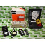 Robin, Hioki & Amprobe testing equipment - see description for details