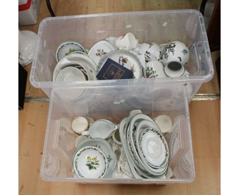 Collection of late 20th century Royal worcester herbs pattern large dinner and tea/coffee set.