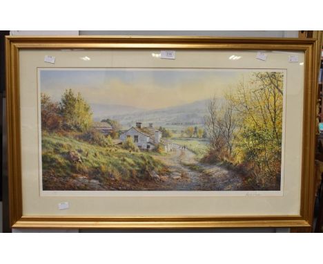 A Rex Preston signed print of a Yorkshire Dales scene, framed and glazed, 258/500