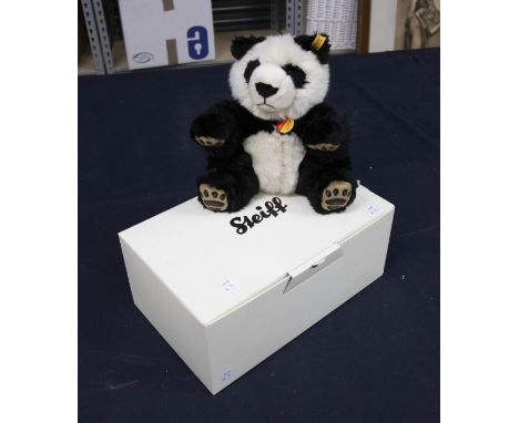 A boxed Steiff Panda, Manschli