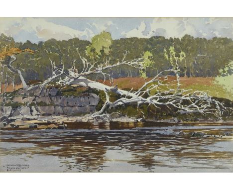 Φ Norman Wilkinson CBE, RI (1878-1971)Landscape in Glengarry, CanadaSigned and inscribed NORMAN WILKINSON/PRINCE CHARLES ID/G