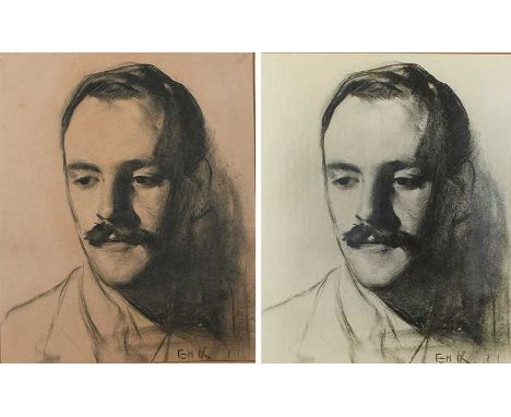 Φ Eric Kennington RA (1888-1960)Portrait of Kenneth Struthers (1887-1916), the artist's brother-in-lawSigned with initials an
