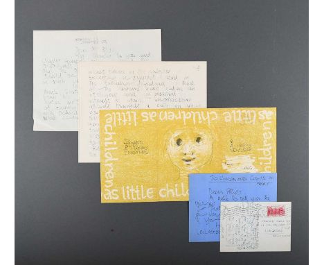 Louis Le Brocquy (Irish 1916-2012)A collection of eight letters and cards from Louis Le Brocquy to Howard Bliss (1916-2012), 