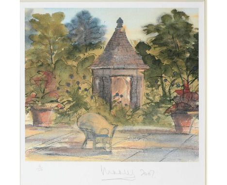 Φ HM King Charles III (b.1948)The Terrace, Highgrove HouseSigned, dated and numbered 6/100 Charles 2007 (in pencil to margin)