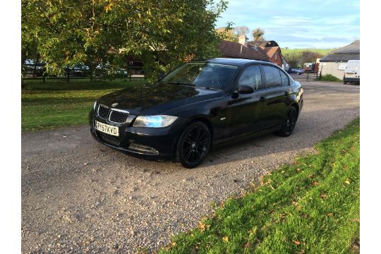 Kb 2008 57 Reg Bmw 320d Es Black Diesel 4 Door Saloon No Vat
