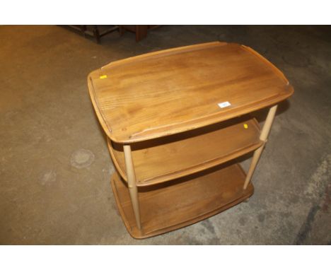 AN ERCOL THREE TIER SERVING TROLLEY