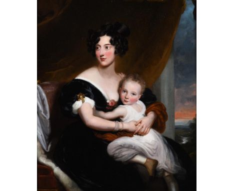 After Sir Thomas LawrenceGeorgiana Agar-Ellis (later Lady Dover) and her son Henry Agar-EllisOil on canvas58.5 x 48.5cm (23 x