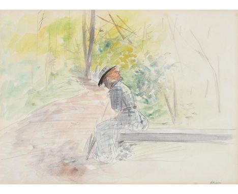 Jean-Louis Forain (French 1852-1931)Lady seatedPencil and watercolourSigned (lower right)19.5 x 26cm (7½ x 10 in.)Exhibited: 