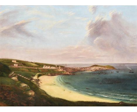 English School (19th century)View of St IvesOil on canvas66 x 90cm (25 x 35¼ in.)Provenance:Crane Kalman Gallery, LondonCondi