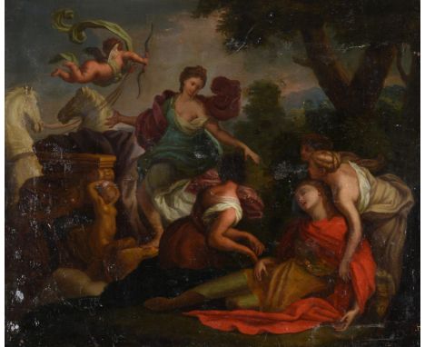 After Giovanni Battista Gaulli, called Baciccio, (18th Century)Rinaldo and ArmidaOil on canvas61 x 73cm (24 x 28½ in.)After t