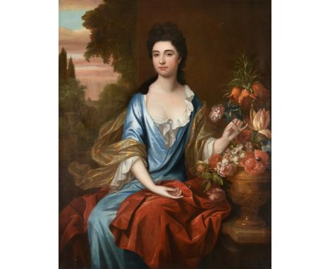 English School (early 18th century)Portrait of Lady Rogers of Blachford, Devon Oil on canvas125 x 98cm (49 x 38½ in.)Conditio
