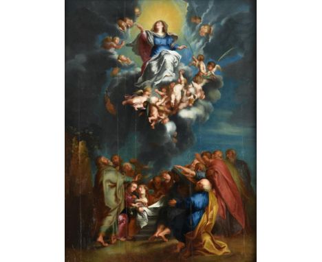 After Sir Peter Paul Rubens The Assumption of the Virgin Oil on panel80 x 59cm (31¼ x 23 in.)After the picture in the Royal C